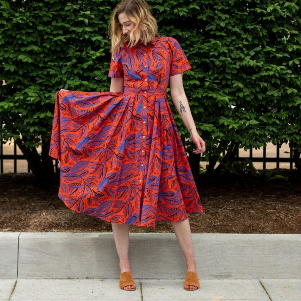 Target x Alexis Orange Floral Dress